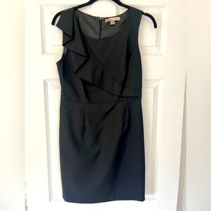 Black fitted cocktail dress